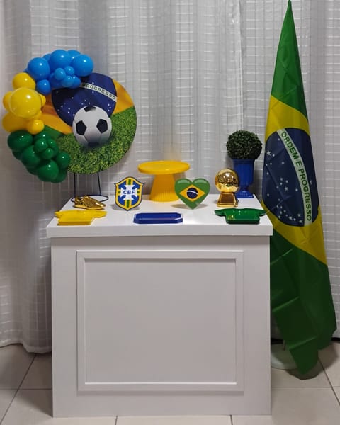 Decoração no tema Seleção Brasileira