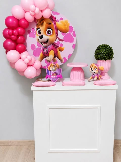 Decoração no tema Skye – Patrulha Canina