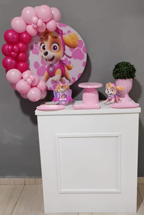 Decoração no tema Skye – Patrulha Canina
