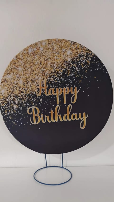 Decoração no tema Happy Birthday
