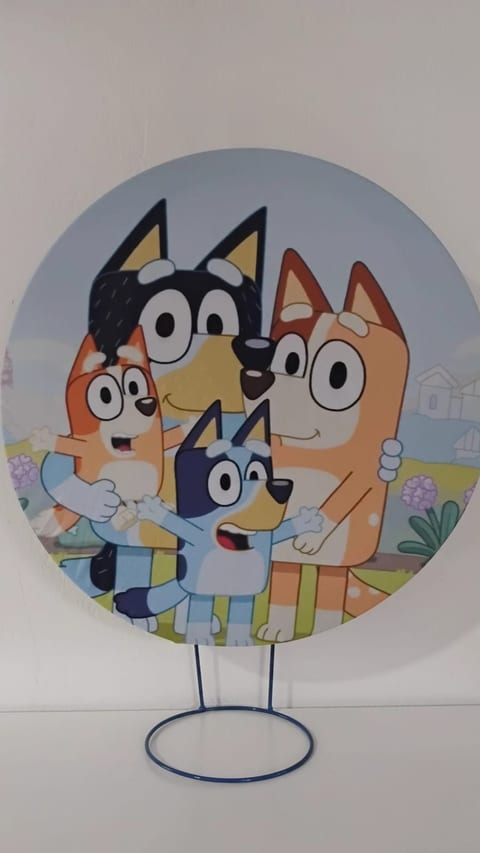 Decoração no tema Bluey
