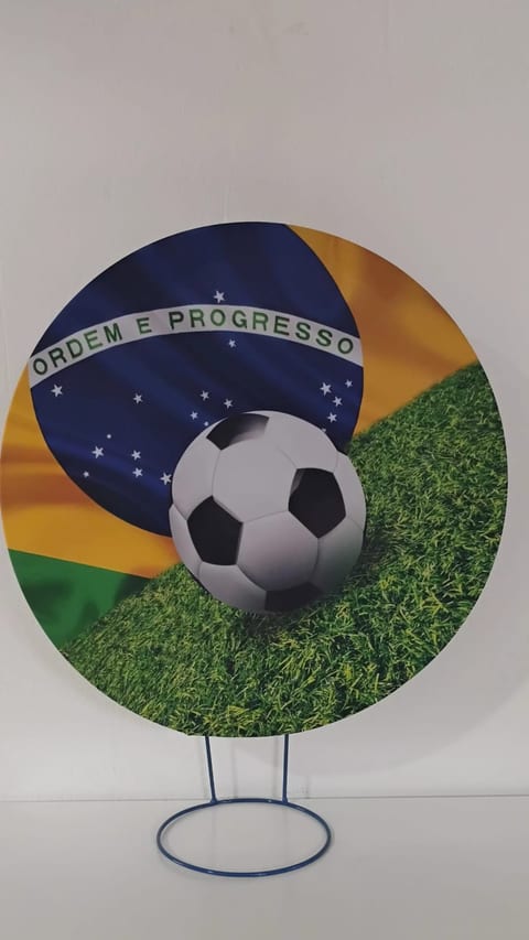 Decoração no tema Brasil Futebol