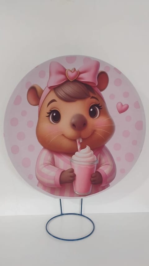 Decoração no tema Capivara Fofa