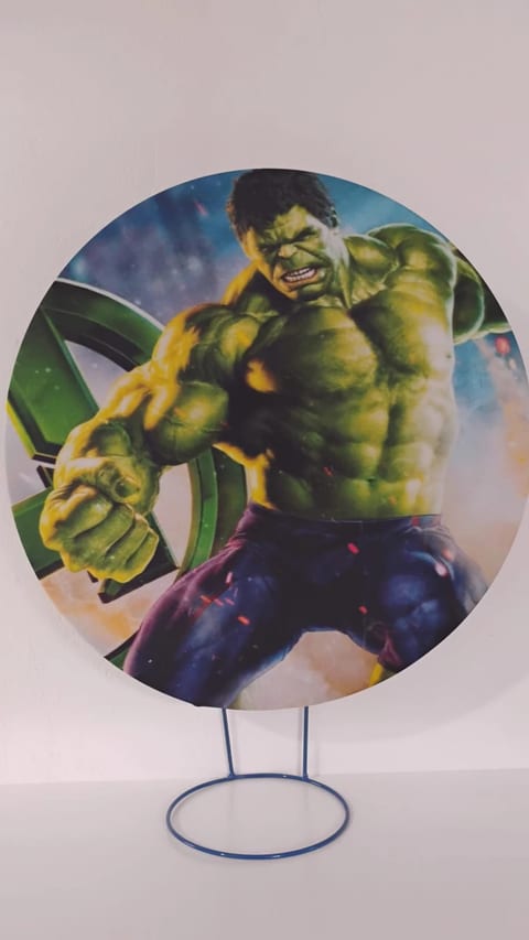 Decoração no tema Hulk