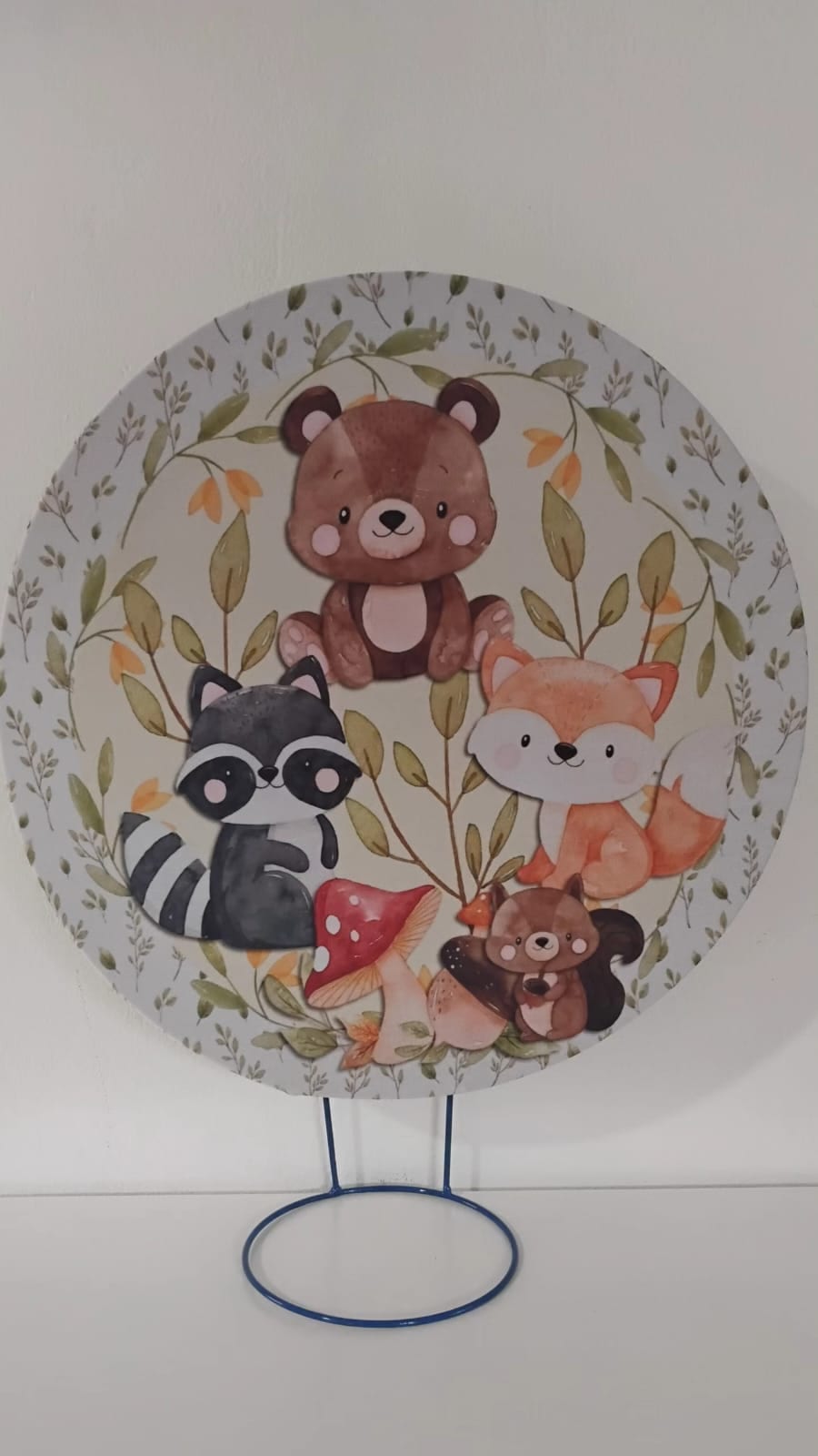 Painel de referência do tema Animais da floresta.