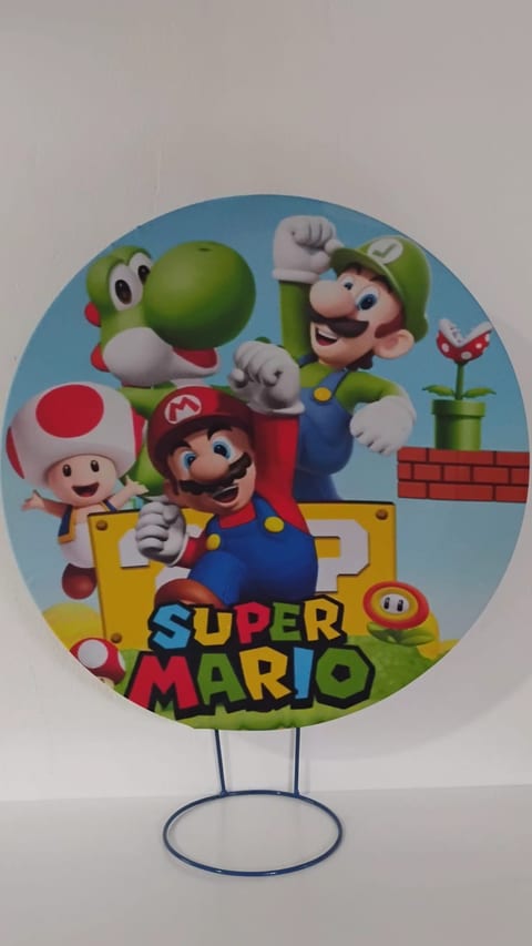 Decoração no tema Super Mario